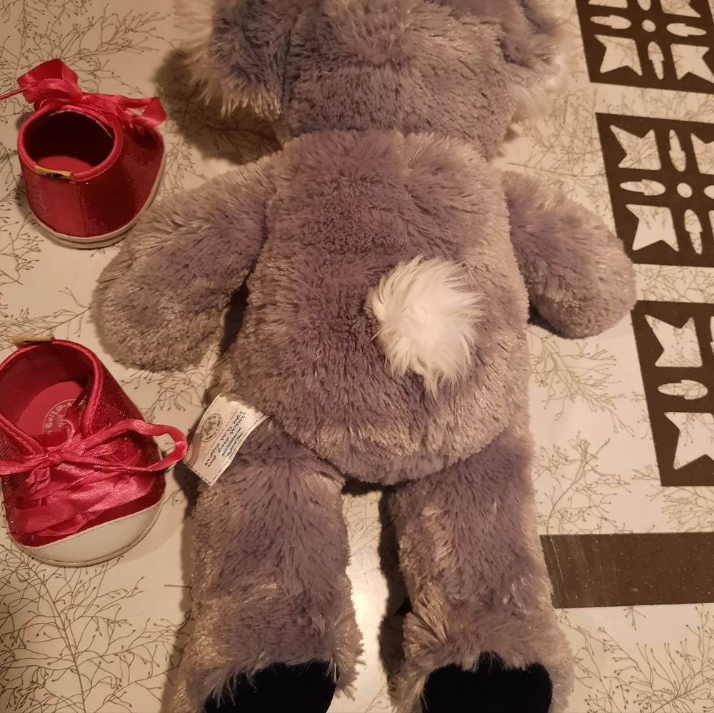 Build a Bear brown plush Koala pink sneakers